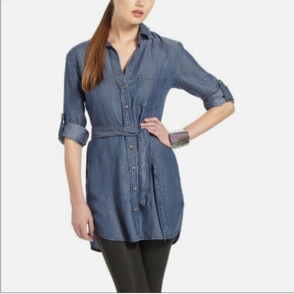 Anthropologie Cloth & Stone Chambray Tunic